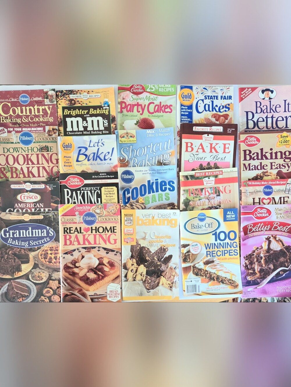 20 BAKING RECIPE COOKBOOKS BOOKLETS, COOKES, CAKES, PIES AND MORE